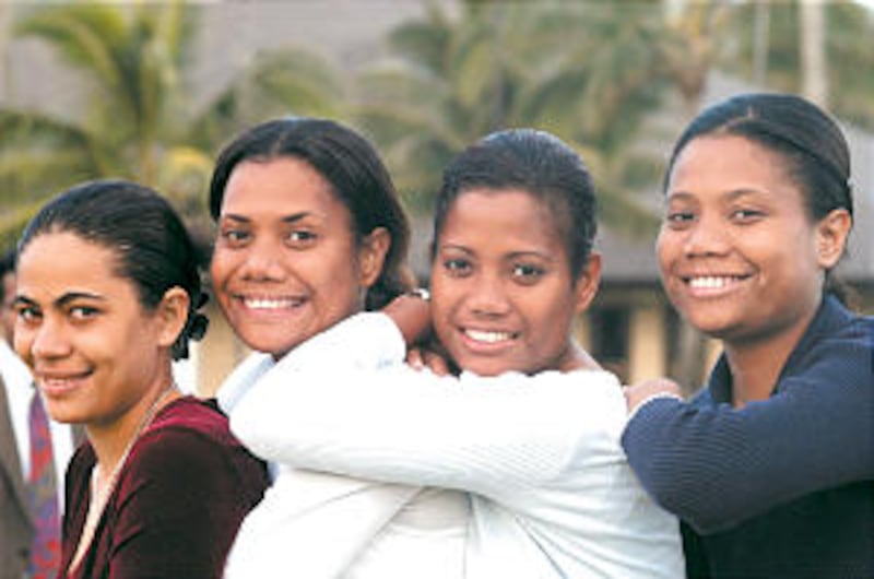 As part of Church's strategic plan in Papua New Guinea, young people -- including, from left, Irene
