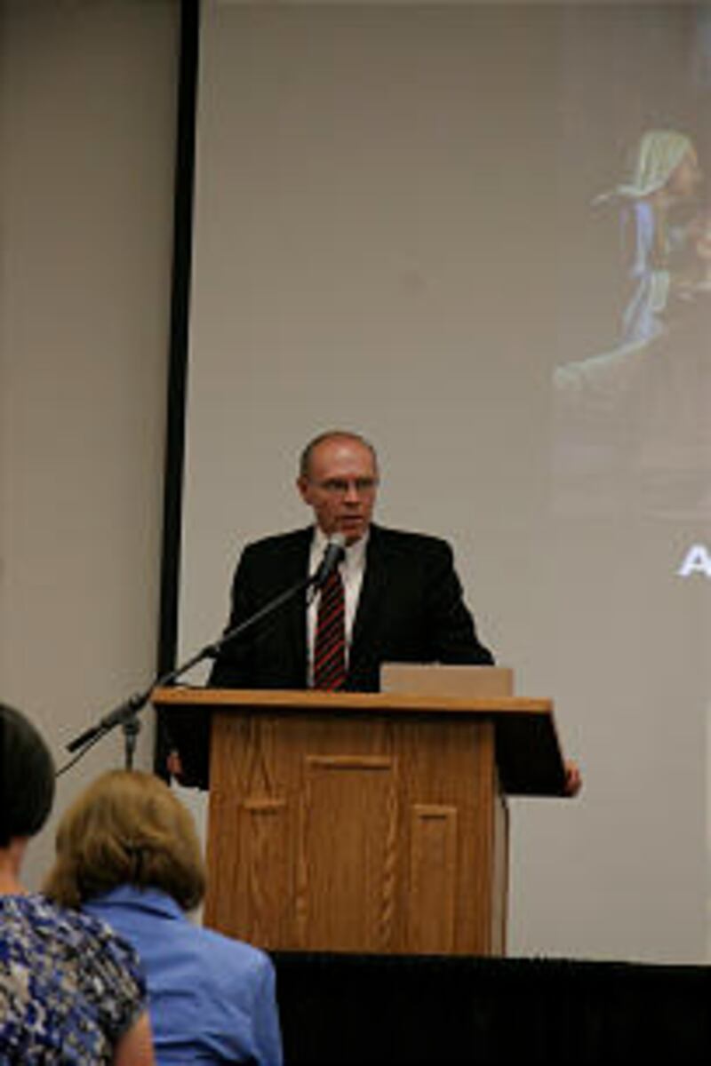 Brother Russell T. Osguthorpe speaks during BYU Campus Education Week on Friday, Aug. 17. More than