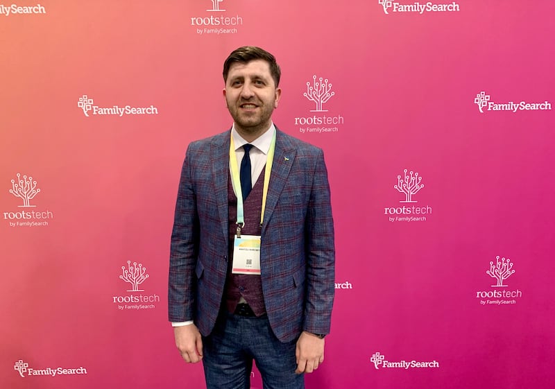 Anatolii Khromov attends events at RootsTech 2023.