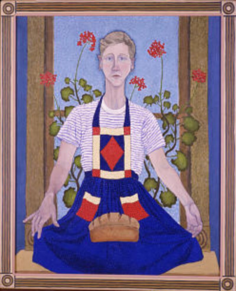Contemporary LDS painter Lee Udall Bennion's "Daily Bread" is rich with Christian imagery and symbol