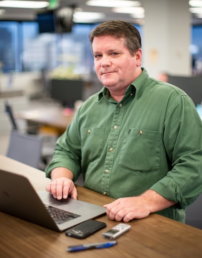 Jason Swensen at the Deseret News offices in Salt Lake City.