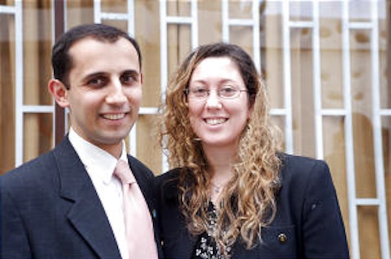 Roberto Barreiro, president of the Arrecife Branch, and his wife, Belen Exposito de Barreiro, say br