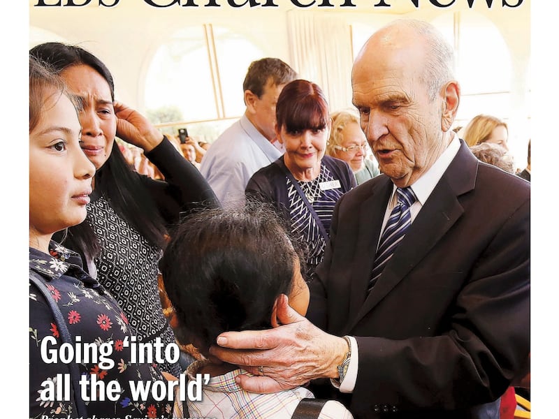 LDS Church News cover published on Sunday, April 22, 2018.