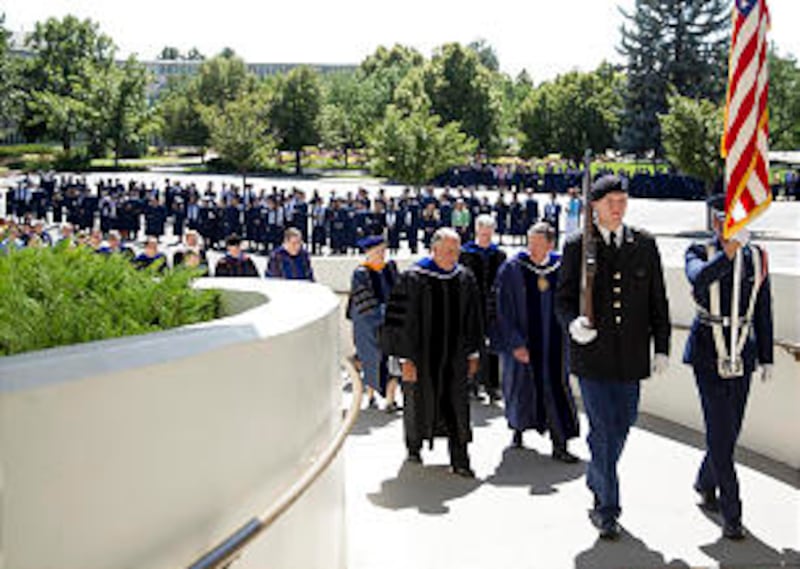 Elder Ronald A. Rasband and President Cecil O. Samuelson on August 15, 2013.