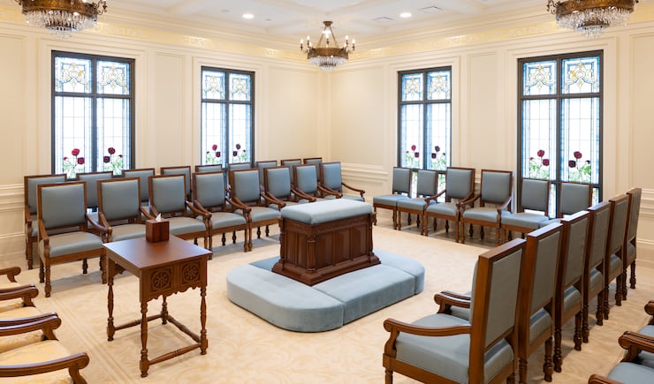 A sealing room inside the San Luis Potosí Mexico Temple.