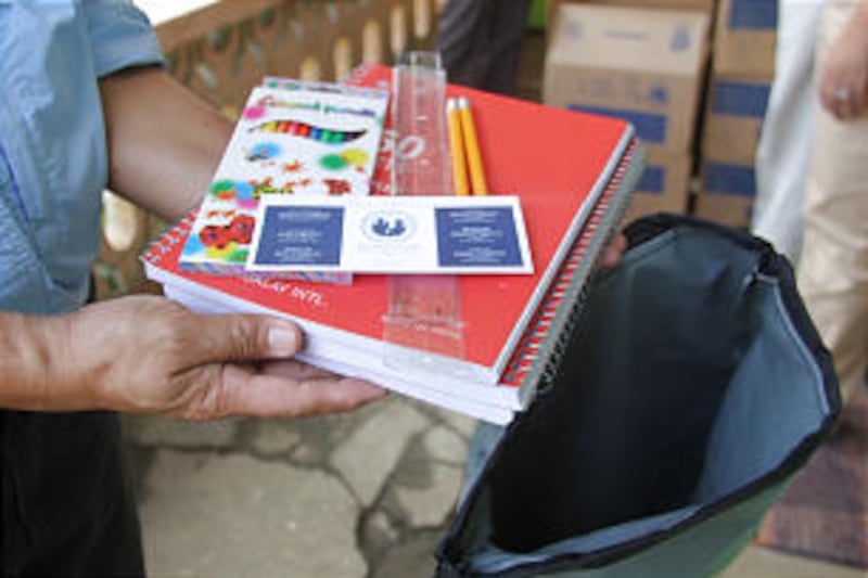 Volunteers from the LDS Charities of The Church of Jesus Christ of Latter-day Saints worked side by