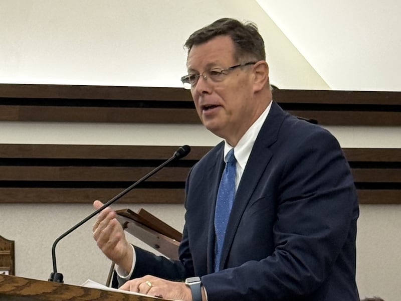 Elder Clark G. Gilbert of the Quorum of the Twelve Apostles speaks to Hispanic youth of the Church's U.S. Central Area from the Schaumburg Illinois Stake Center in Chicago, Illinois on Sunday, Sept. 20, 2026.