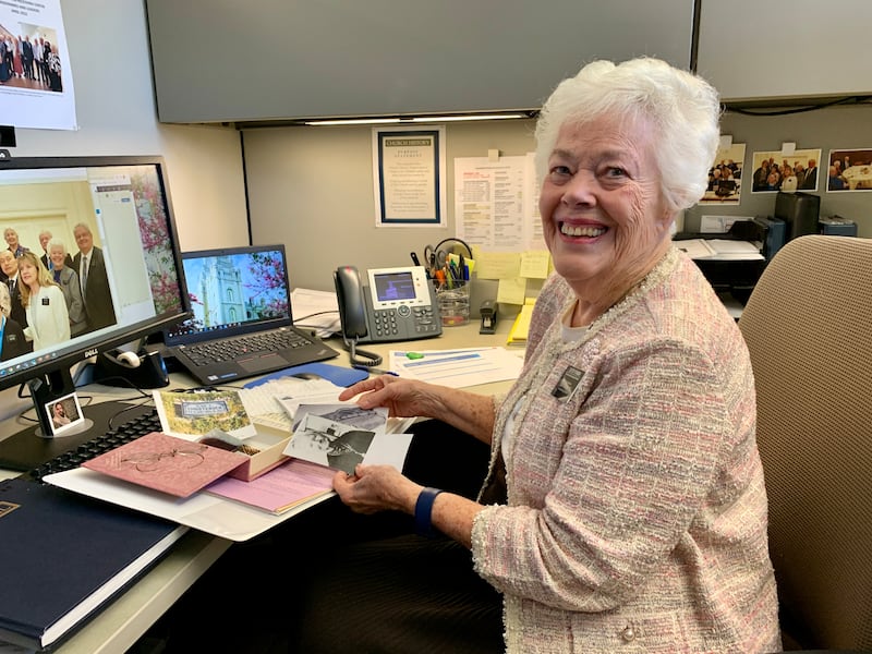 Sister Joyce Forman is a service missionary for the Church History Department’s Acquisition and Receiving Center.