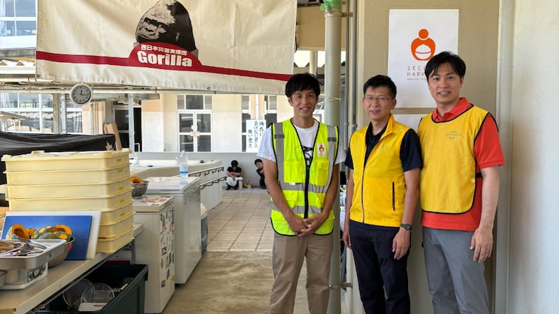 Church members and Second Harvest Japan work together to provide relief after the July 28, 2026, earthquake in Kumamoto, Japan.