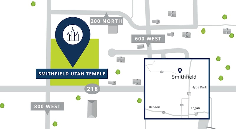The location of the Smithfield Utah Temple.