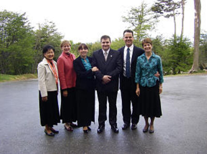 From left, Sister Vicki F. Matsumori, second counselor in the Primary General Presidency; Sister Jul
