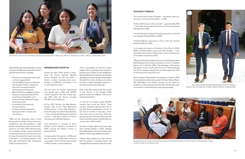 Pages 8 and 9 of Missionary Work in The Church of Jesus Christ of Latter-day Saints.