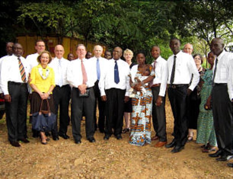 Group who attended the dedication of the Central African Republic on Oct. 29.