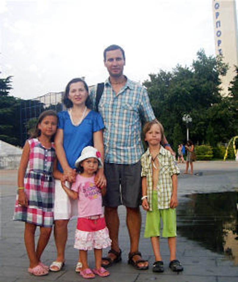Boris and Alexandra Leostrin and their children, Victoria, 9; Stanislava, 3, and Gregory, 7, are mem