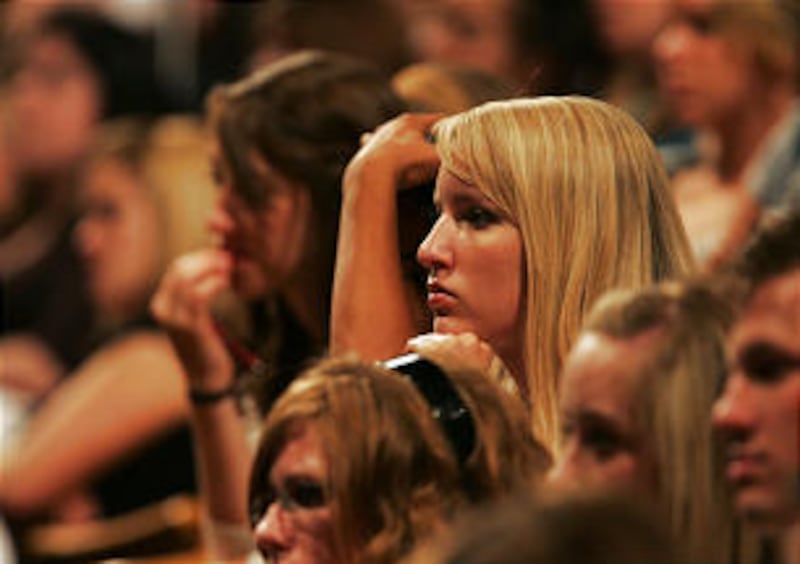 Young Adults listen to Sister Elaine S. Dalton's message.