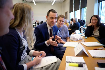 A new mission president gives a comment during a breakout session of the 2019 Mission Leadership Seminar at the Provo Missionary Training Center which was held June 23-25.