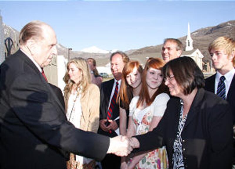 President Thomas S. Monson, who presided over and offered the dedicatory prayer at all 12 sessions o