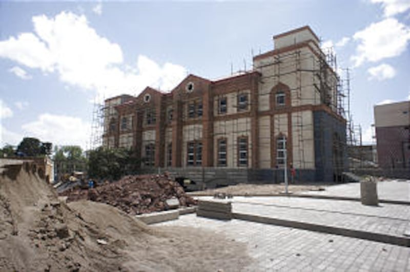 The new meetinghouse in Debre Zeit, Ethiopia. Those traveling north to Ethiopia's capital city, Add