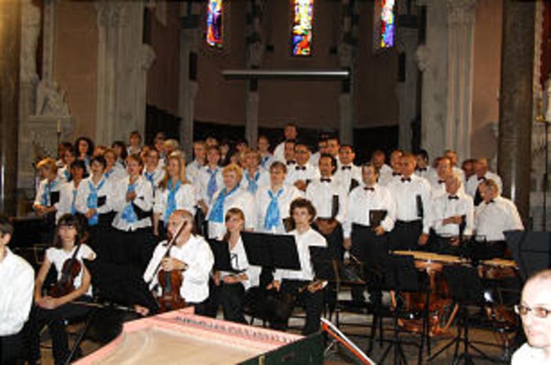 The OPUS 26 Choir and Orchestra, with a 40-person orchestra and 61 singers, played three concerts Ju
