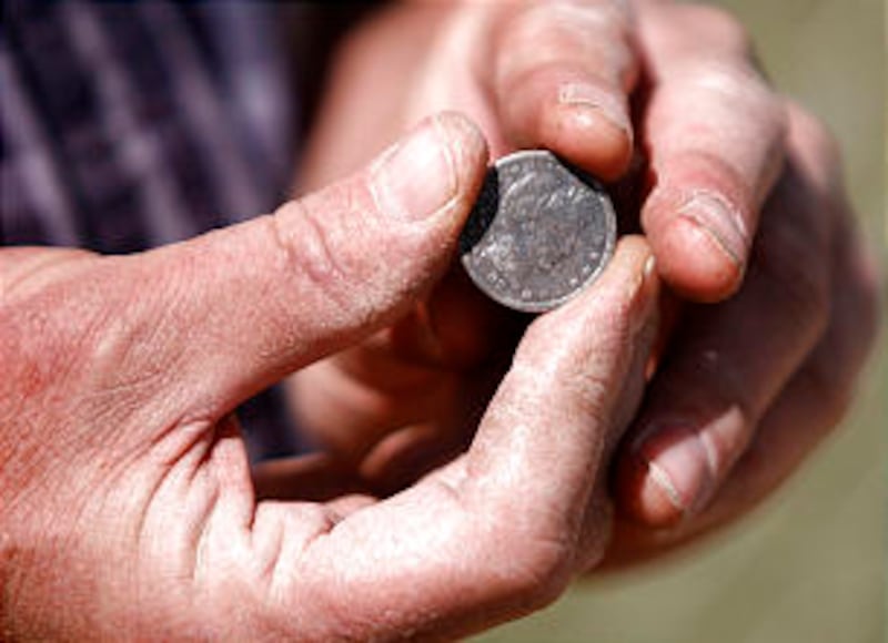 A 1902 quarter was found at the site of the original Provo Tabernacle, built between 1856 and 1867,