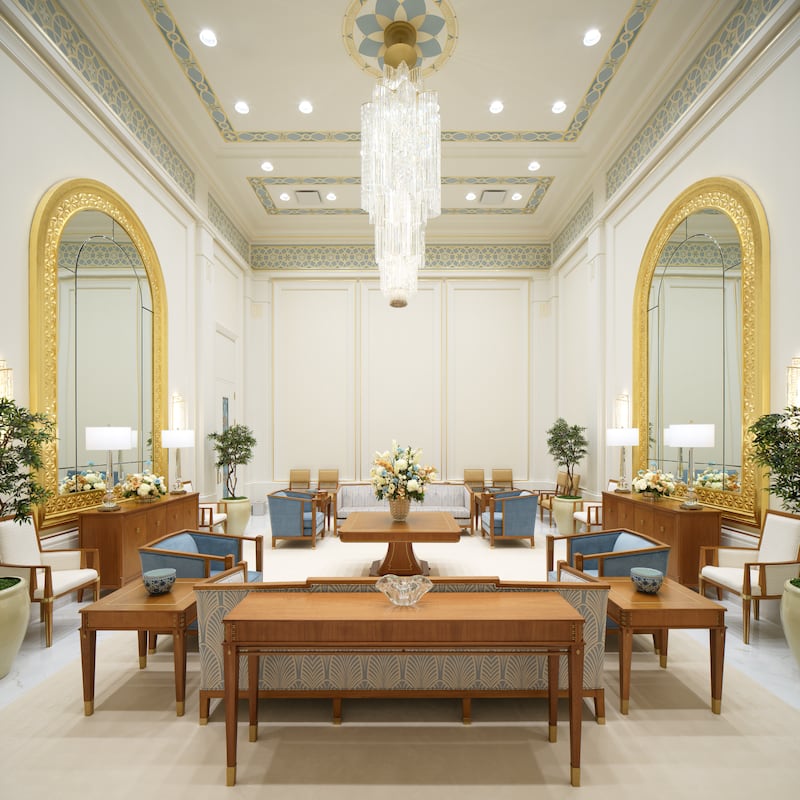 The celestial room of the Belo Horizonte Brazil Temple.