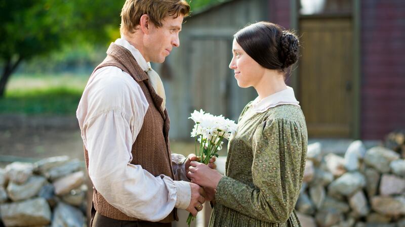Joseph and Emma Smith are portrayed by actors in “Days of Harmony.”