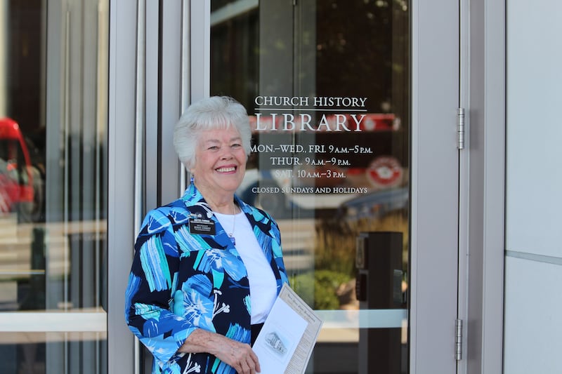 Sister Joyce Forman is a service missionary in the Church History Department’s Acquisition and Receiving Center.