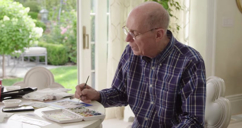 President Eyring talks about his love for watercolor in a video posted on Facebook on Nov. 8, 2018.