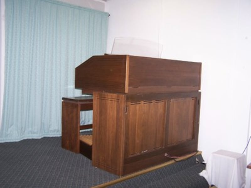This is the Allen organ donated to the Believers Tabernacle of Faith by the York Wards of The Church