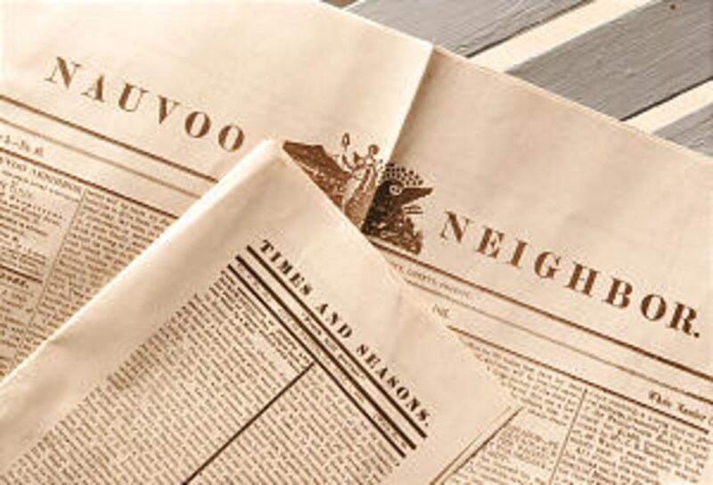 Church News-- Times and Seasons and Nauvoo Neighbor June 25th, 2002. Allred/photo (Submission date: