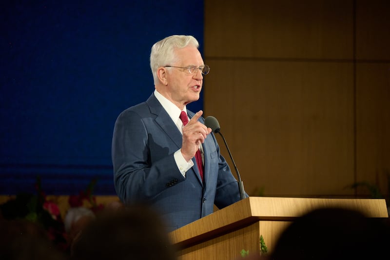 President D. Todd Christofferson, second counselor in the First Presidency, speaks at the 2026 Seminar for New Mission Leaders at the Provo Missionary Training Center in Provo, Utah, on June 19, 2026.