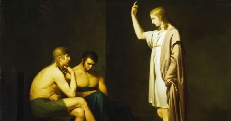 "Joseph Interpreting the Butler and Baker’s Dreams" is by François Gérard.