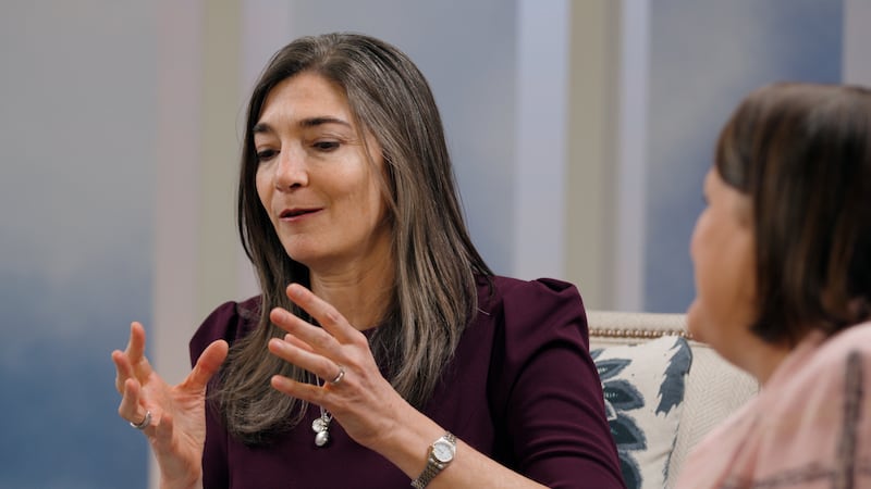 Sister Andrea Muñoz Spannaus, second counselor in the Young Women general presidency, speaks Wednesday, April 22, 2026, on the Church News podcast.