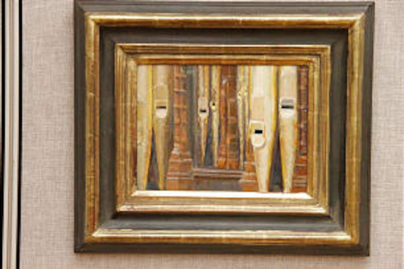 Presentation of paintings of Salt Lake Tabernacle Organ done by Fred D. Howard.