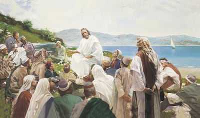 “Sermon on the Mount,” by artist Harry Anderson.