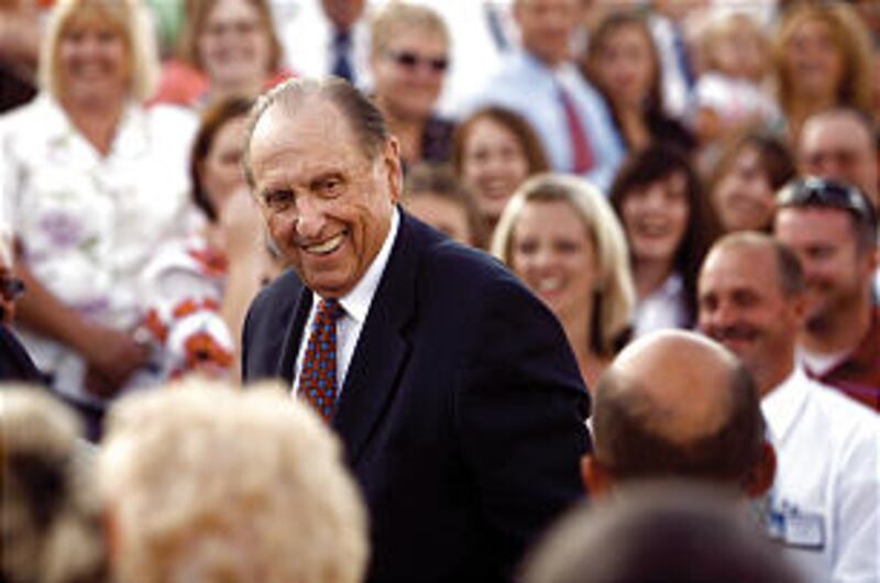 President Thomas S. Monson attends the Youth Cultural Celebration for the Twin Falls Idaho Temple he