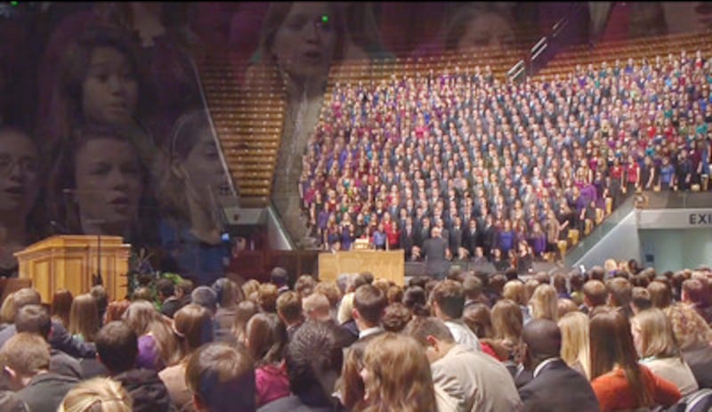 Church Educational System devotional on Nov. 3 held in the Marriott Center on the Brigham Young Univ