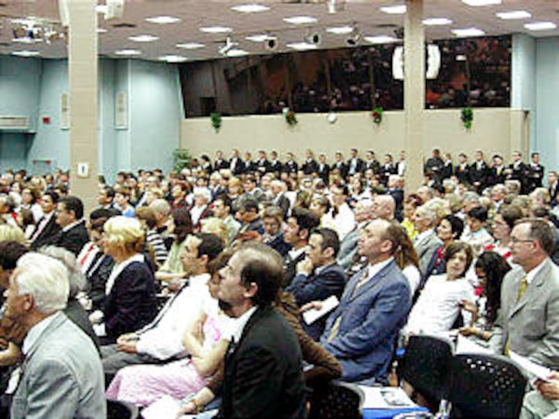 Largest-known number of members to assemble in Romania gather in Bucharest to hear Elder Russell M.
