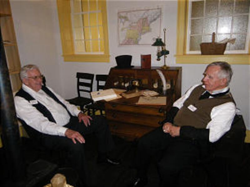 Left to right Elder Yearsley and Elder Lopshire (Joseph and Grandin).