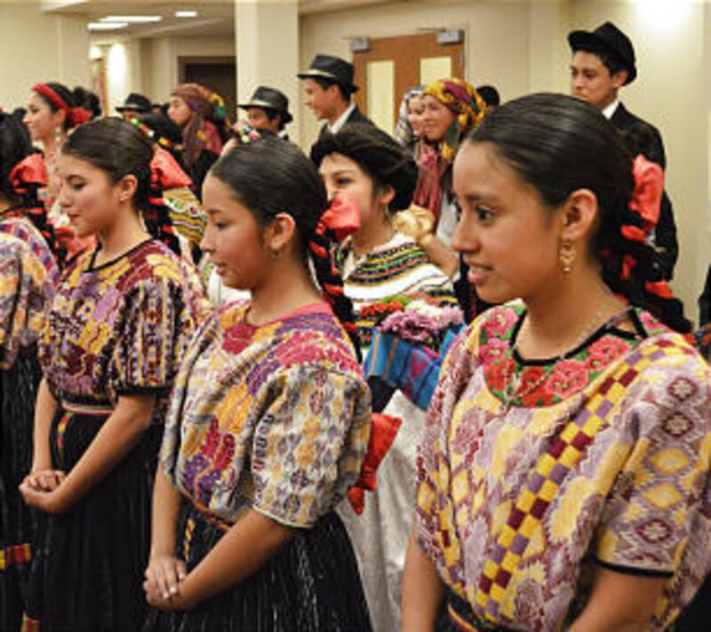 Following a priesthood leadership meeting, youth from the area performed for leaders.