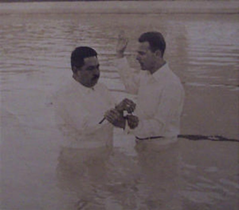 Ricardo Garcia's baptism in 1956 remains a pivotal moment in Santiago's Church history.