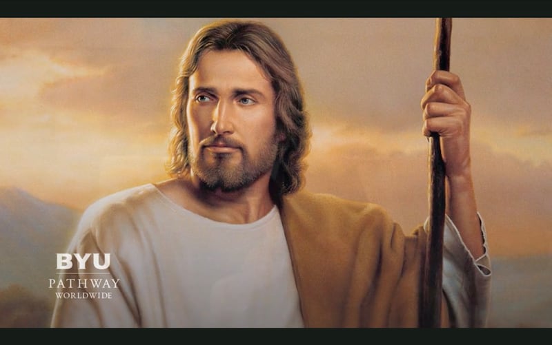 Elder Quentin L. Cook of the Quorum of the Twelve Apostles shares a photo of the Savior during a BYU–Pathway Worldwide devotional broadcast on Friday, July 31, 2026.