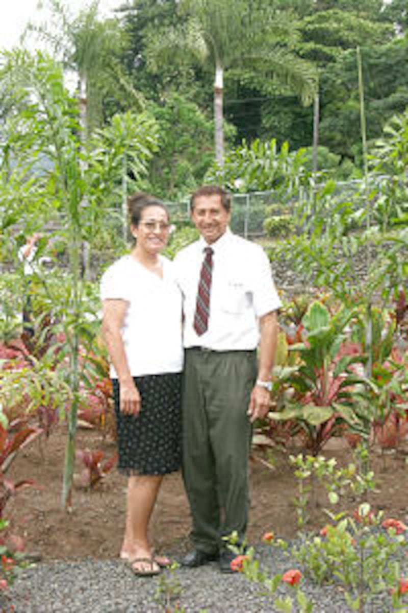 During their lifetime, Christine and Thierry Hunter have watched the Church grow and prosper in Tahi
