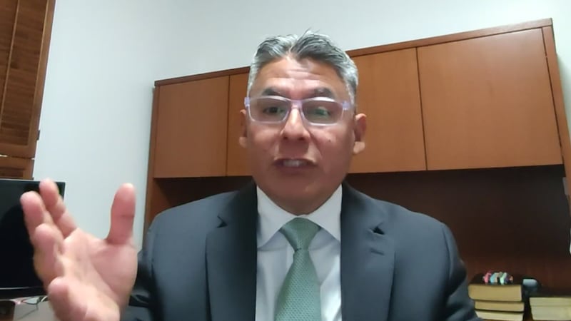 Grand Blanc Michigan Stake President Marcelino Sanchez speaks via video conferencing for an episode of the Church News podcast published Monday, Sept. 28, 2026.