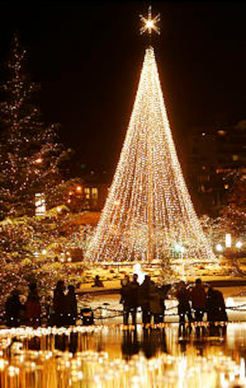 Months of preparation and a countless number of lights contribute to the holiday decorations on Temp