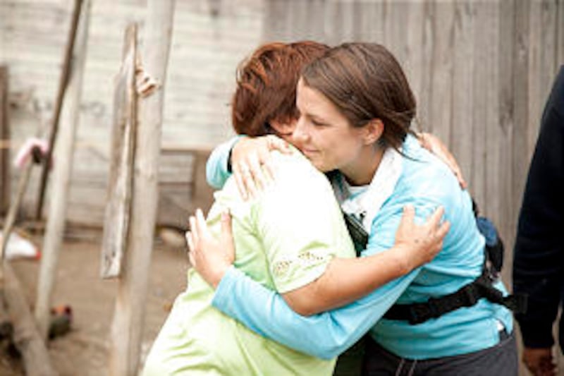 Offering peace in times of trouble as this missionary is doing in Chile, is the work of the Relief S