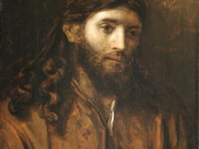 Rembrandt's "Head of Christ" imagines Jesus near the time of His mortal ministry.