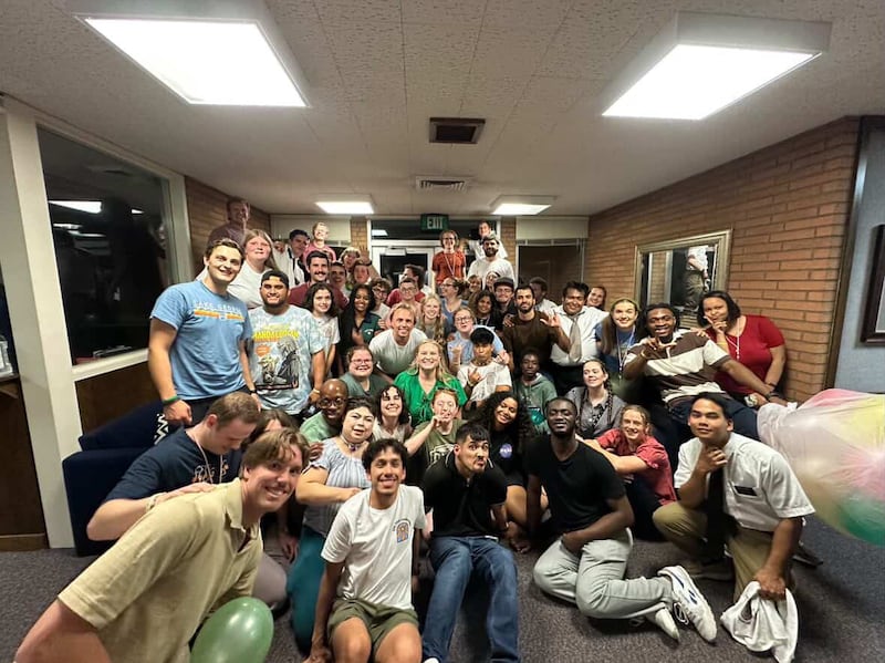 Participants of the 2025 ASL YSA conference pose for a photo in Riverside, California. The conference took place from Aug. 14 to 18, 2025.