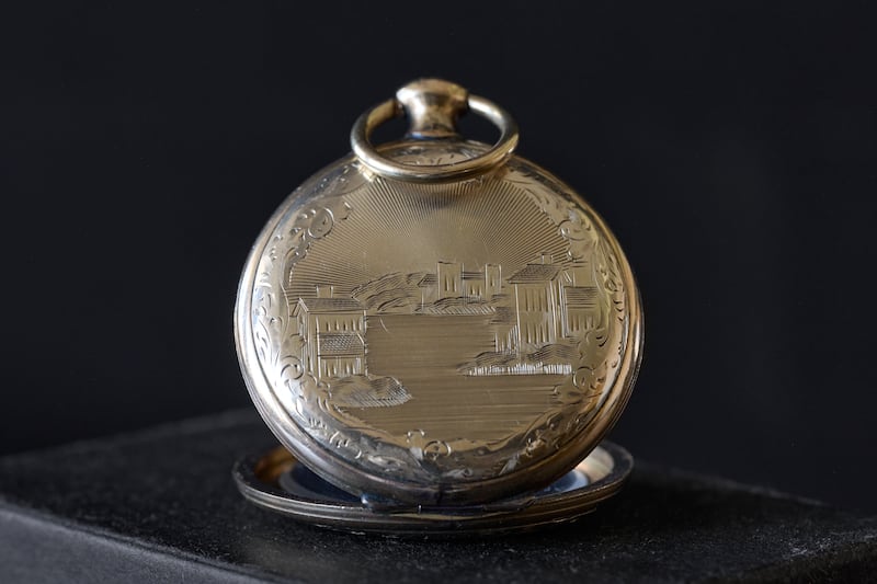A locket containing a daguerreotype reported to be from the 1840s. Some believe it may be an image of Joseph Smith.