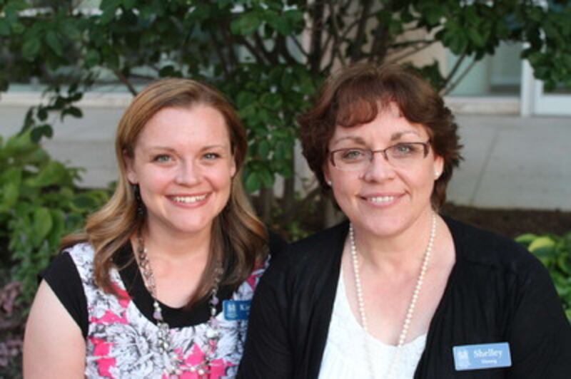 Kirsten Marsh, left, is traveling on her first tour as a member of the Mormon Tabernacle Choir while